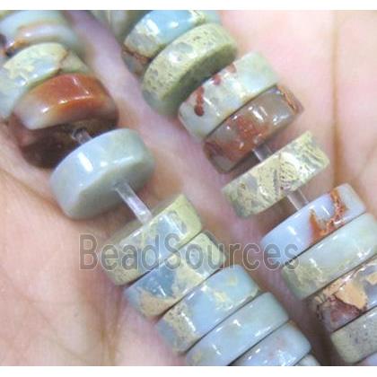 snakeskin jasper heishi beads