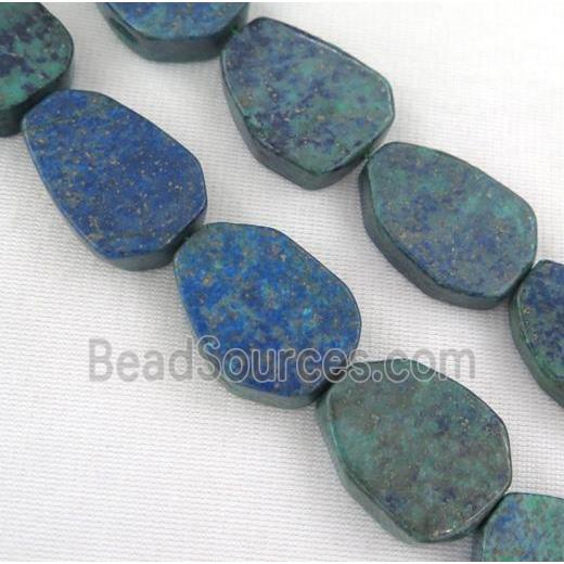 Azurite beads, freeform