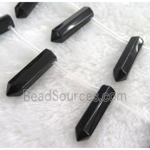 black onyx beads, bullet