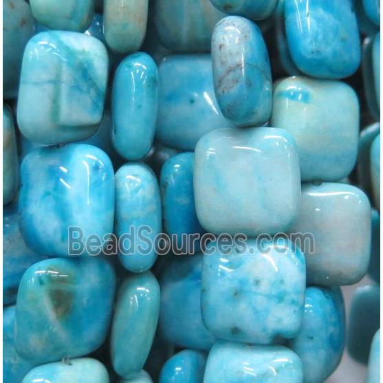 Larimar bead, square, stability