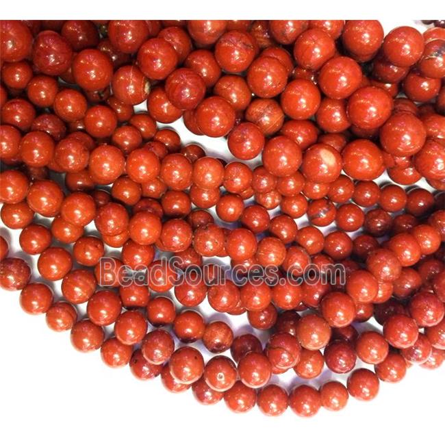 round Red Jasper Beads