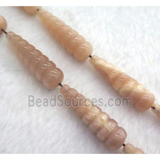 sunstone teardrop beads