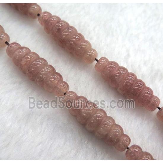 Strawberry Quartz rice beads