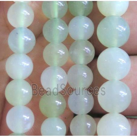 New Jade Beads, round, green, A-Grade