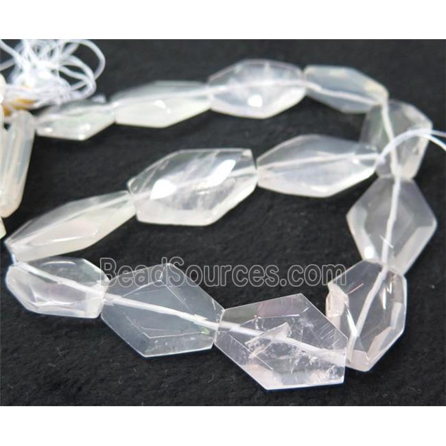 clear quartz bead, freeform