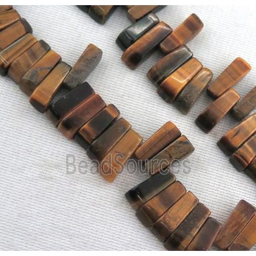 tiger eye stone beads, stick, yellow