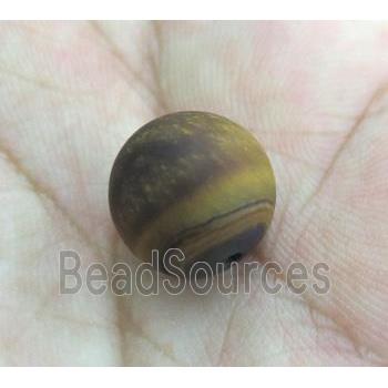 mixed round matte gemstone beads