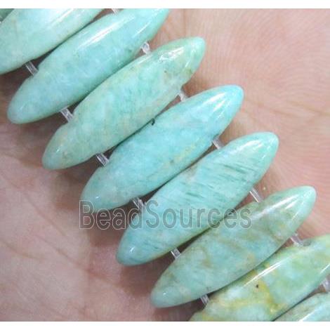 oval amazonite beads with 2holes