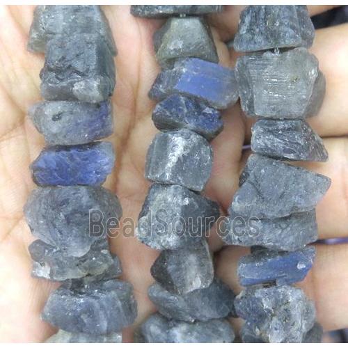 Labradorite bead chip, freeform, gray