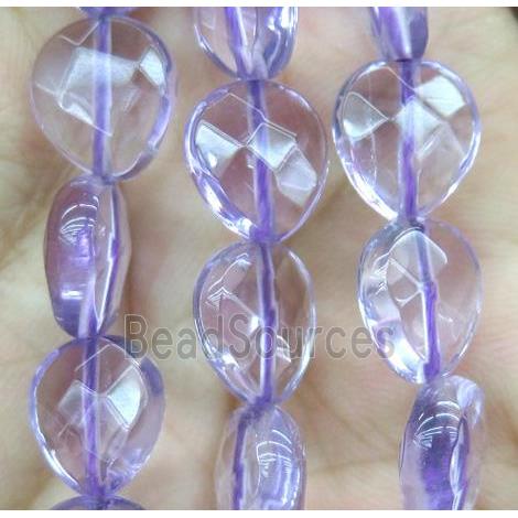 amethyst bead, heart