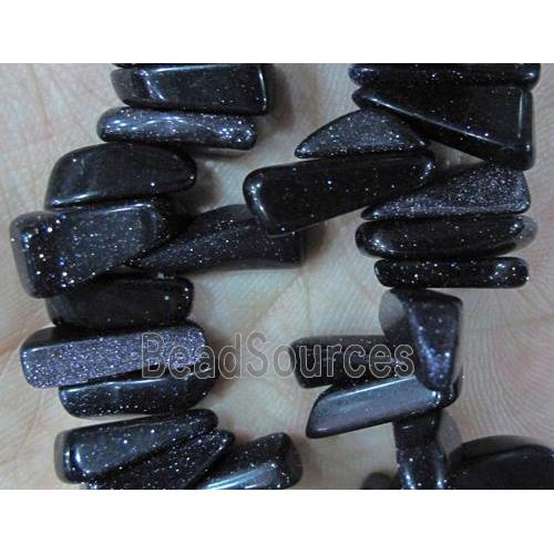 bluesand stone bead chips, freeform