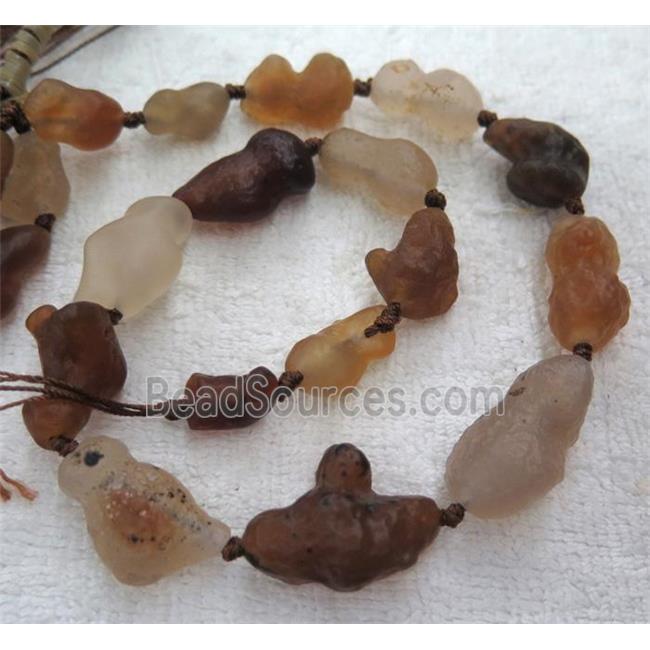 rock agate bead, freeform