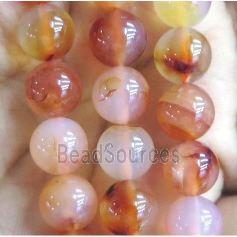 Red Carnelian beads, round