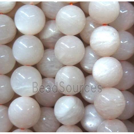 moonstone beads, round