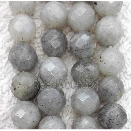 Labradorite bead, faceted round