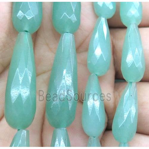 gemstone bead, faceted teardrop