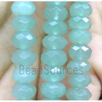 gemstone bead, faceted rondelle