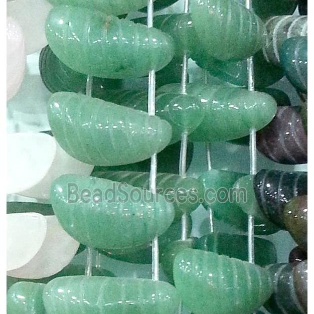 green aventurine bug bead