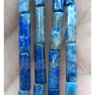 Lapis Luzili tube bead, blue