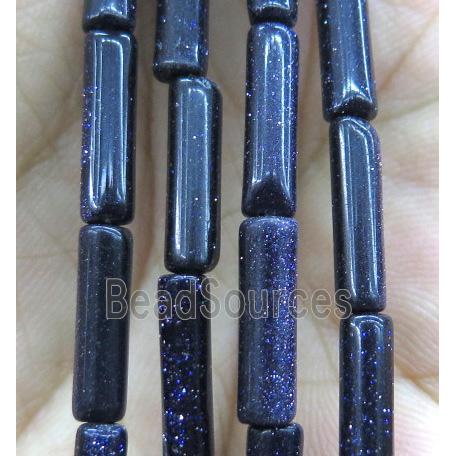 blue sandstone tube beads