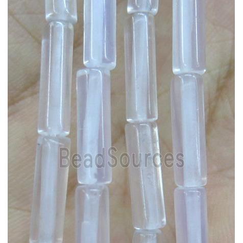 clear quartz crystal tube beads