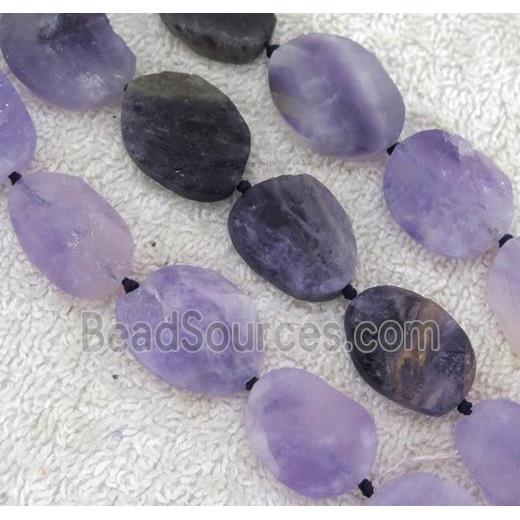 dogtooth Amethyst bead, freeform