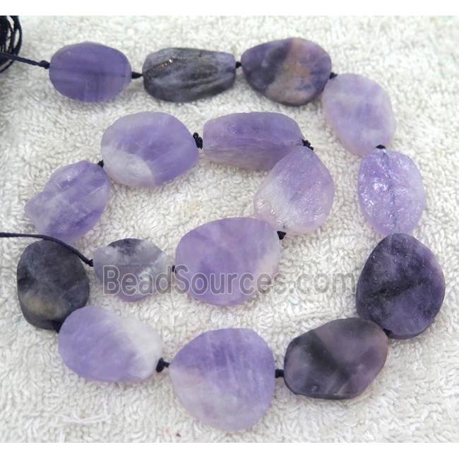 dogtooth Amethyst bead, freeform