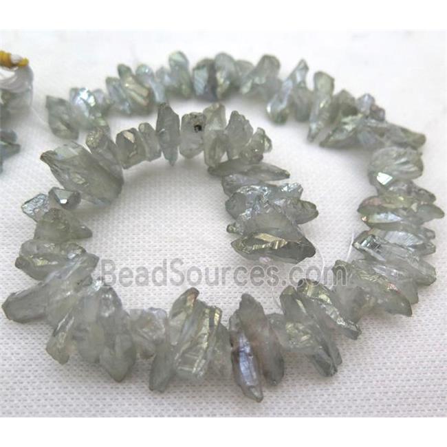 clear quartz bead, freeform