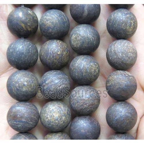 round matte Bronzite beads