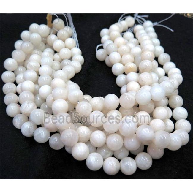 white round MoonStone beads