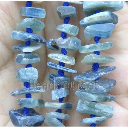 kyanite chip bead, freeform, blue