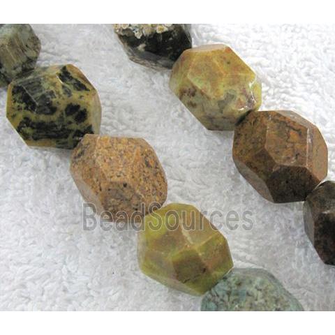 ocean jasper nugget beads, faceted freeform