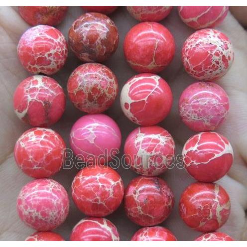 pink Sea Sediment Jasper beads, round