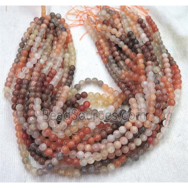 mix moonstone beads, round