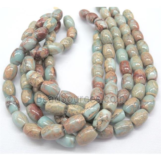 natural Imperial Jasper barrel beads, A grade