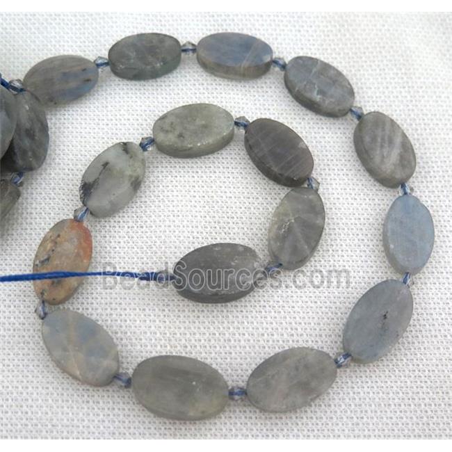 Labradorite oval beads, matte