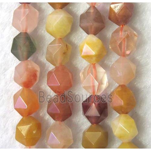 mix gemstone beads cut round