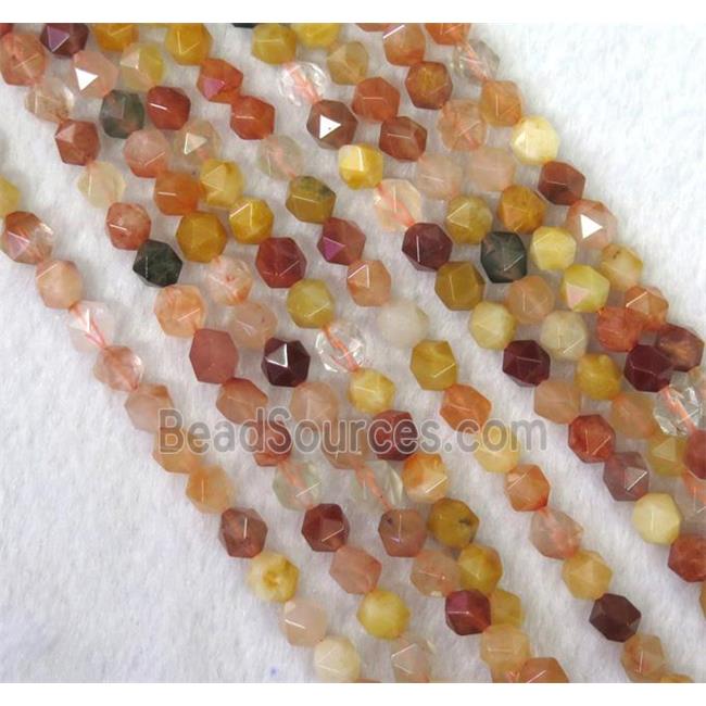 mix gemstone beads cut round