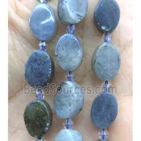 Labradorite oval beads