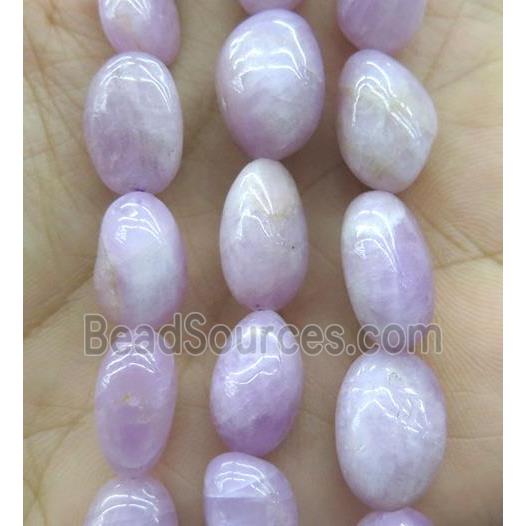 Kunzite beads, freeform