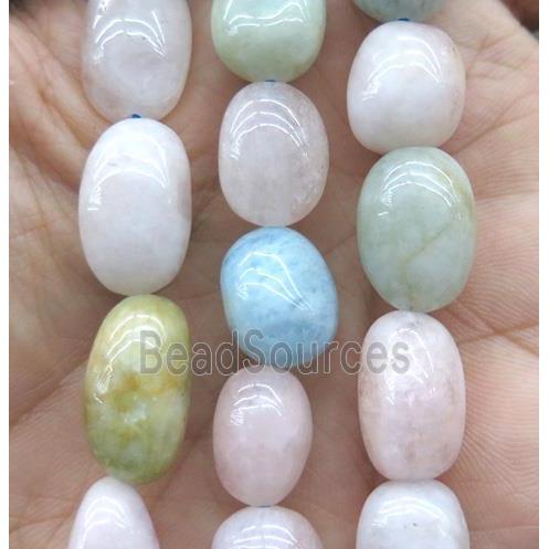 beryl multicolor Morganite beads, freeform