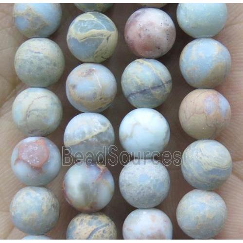 round matte Imperial Jasper beads