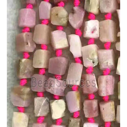 pink Opal Stone nugget beads, freeform chip