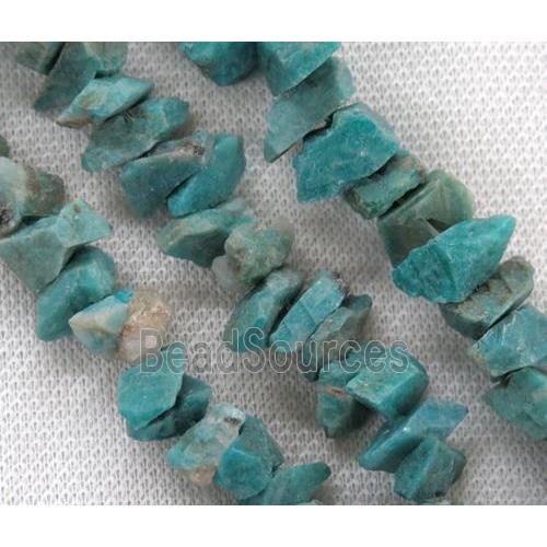 Russian Amazonite nugget beads, freeform, green