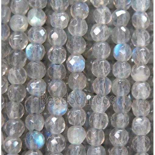 tiny Labradorite beads, faceted round