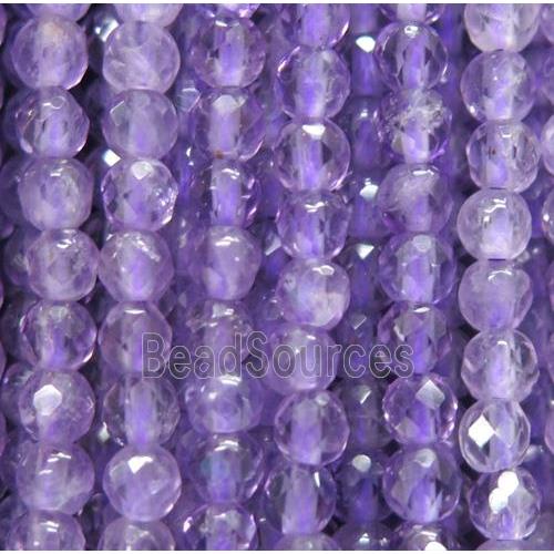 tiny Amethyst beads, faceted round