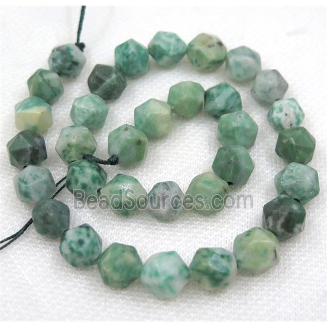 Green Spotted Jasper Beads Cut Round