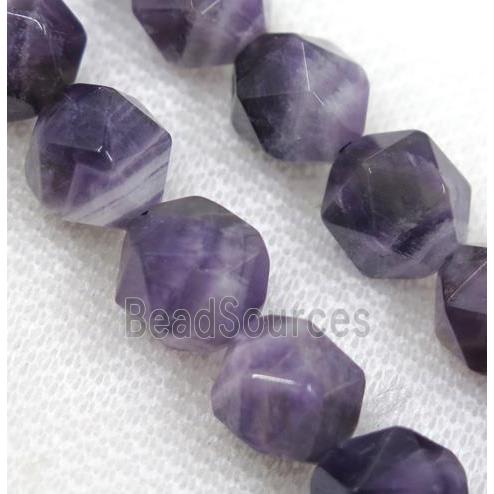 Purple Amethyst Beads Cut Round