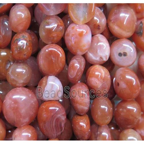 red Chinese Nanhong Agate beads chip, freeform