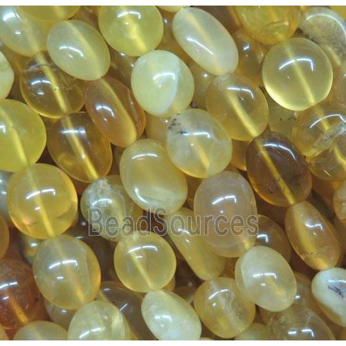 yellow citrine chips bead, freeform